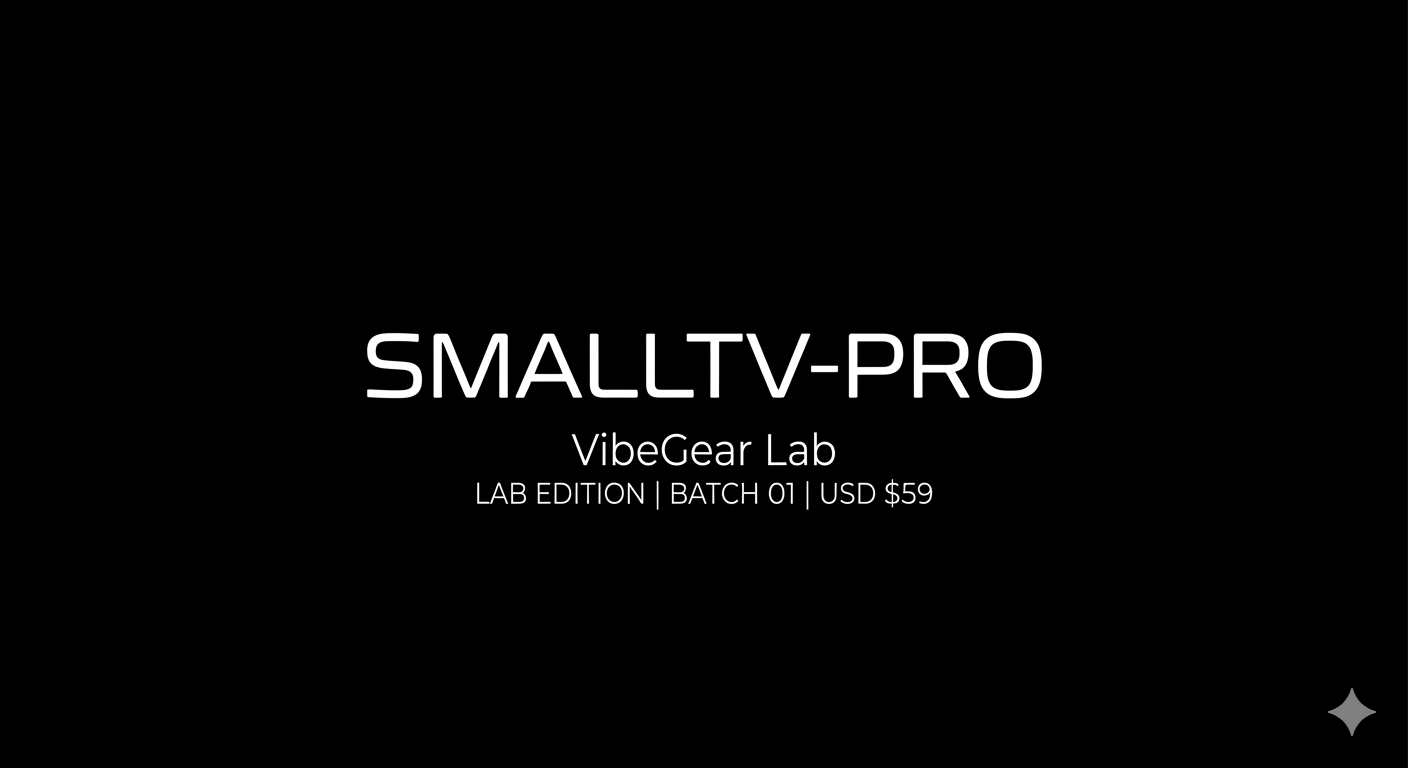 SmallTV-Pro | Desktop Tech Monitor (Batch 01)